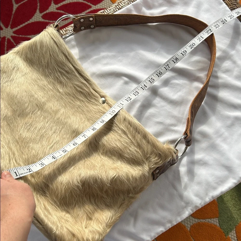 Wild Goose Genuine Cowhide Hair-on-Hide Hobo Bag - Western Boho